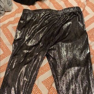 Metallic leggings